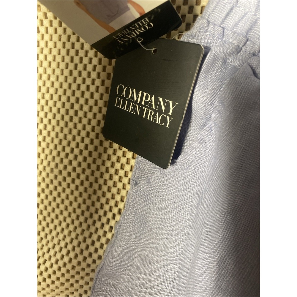 Company Ellen Tracy Size Sm Chambray Pull-on Shorts - Picture 4 of 4